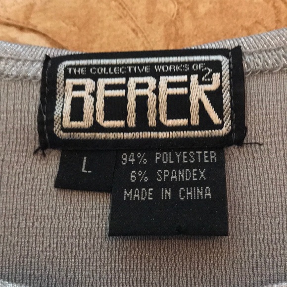 Berek Gray Silver Tank Top Shell Large - Picture 4 of 5